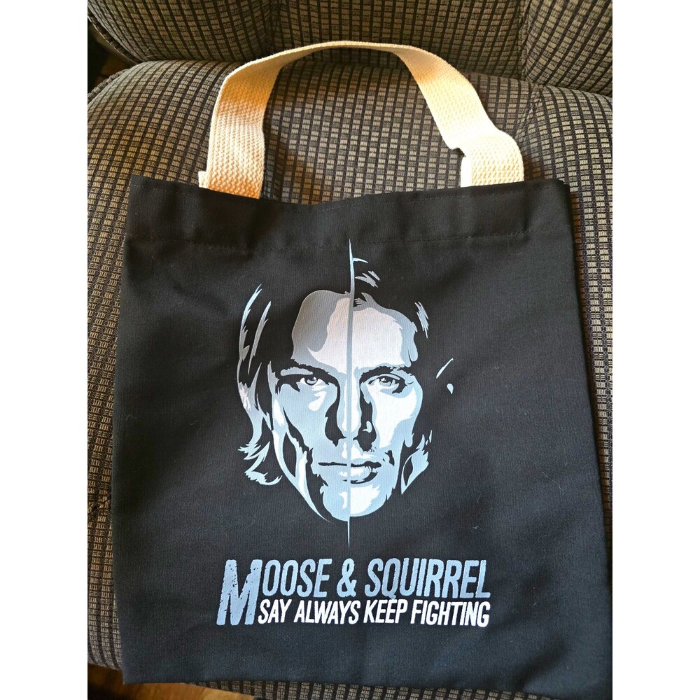 Supernatural Jared Padalecki Always Keep Fighting AKF Tote Bag Bayside USA